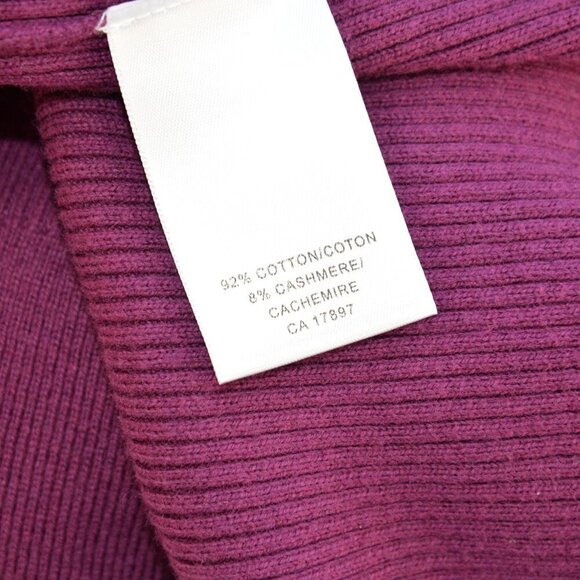 Banana Republic Burgundy Cashmere Blend Cardigan Sz S - Picture 7 of 7
